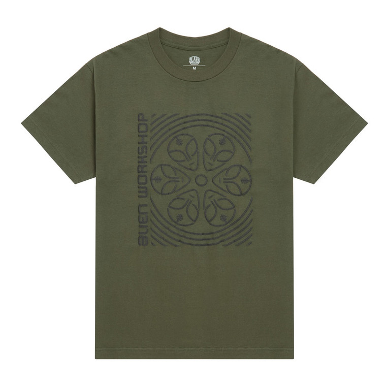 Alien Workshop Watcher Wheel Fatigue Green Ss Xl - Skateboard Tshirt