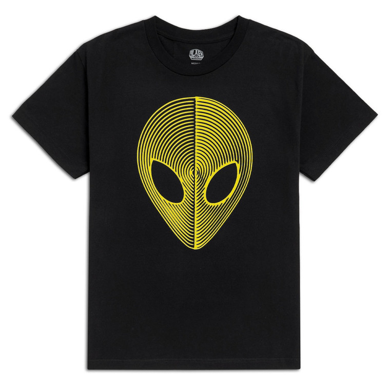 Alien Workshop Scanner Black/yellow Ss Xl - Skateboard Tshirt
