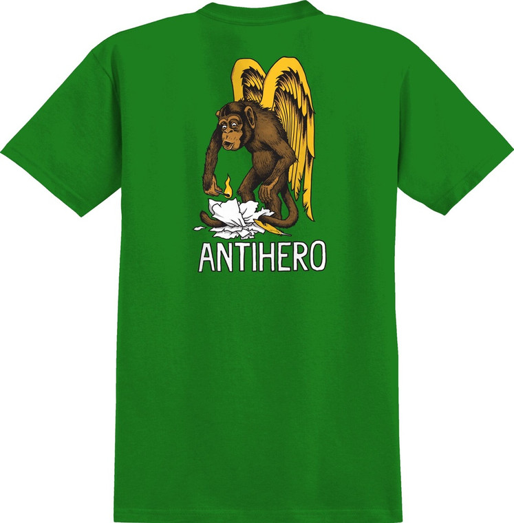 Anti-hero Daan First Graphic Green Ss M - Skateboard Tshirt