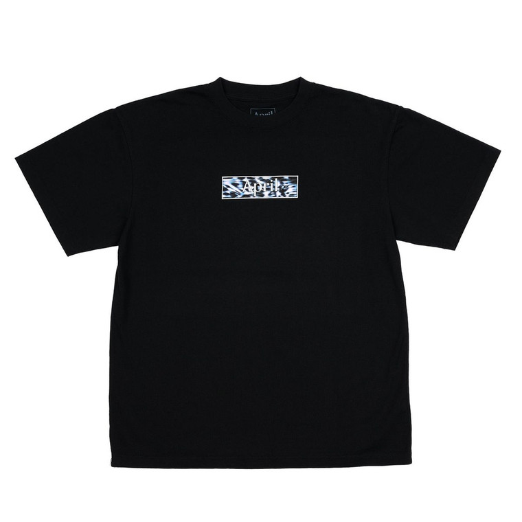 April Liquid Black Ss M - Skateboard Tshirt