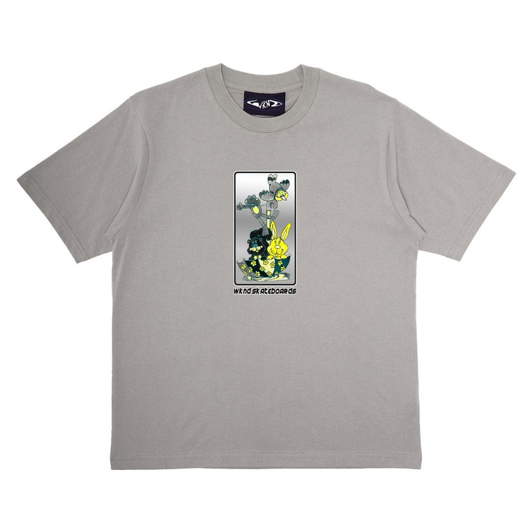 Wknd Fairweather Mist Grey Ss Xl - Skateboard Tshirt