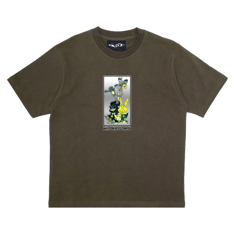 Wknd Fairweather Faded Green Ss Xl - Skateboard Tshirt
