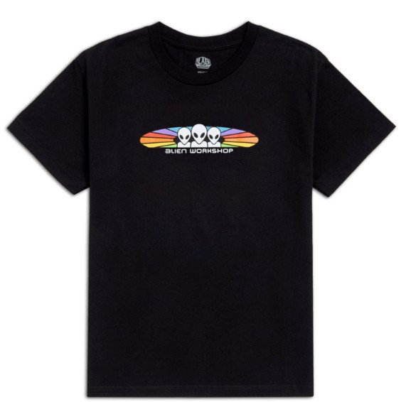 Alien Workshop Spectrum Black Ss L - Skateboard Tshirt