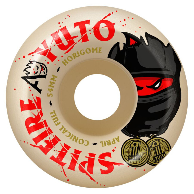 Spitfire Formula Four April Yuto Conical Full 54mm 99d (set Of 4) - Skateboard Wheels