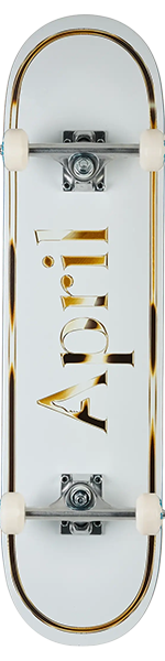 April - Og Logo Golden Complete-8.0 White - Complete Skateboard