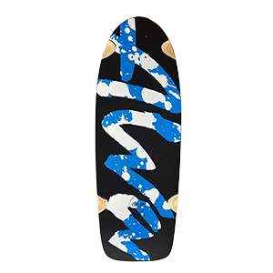 Alva - Splatter Deck-10.5x30.5 Blk/blu/wht - Skateboard Deck