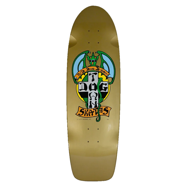 Dogtown - Red Dog70s Rider Deck-9.1x30.3 Gold Pearl - Skateboard Deck