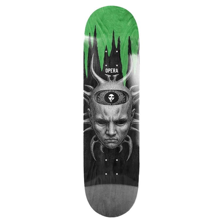 Opera - Wood Spider Deck-8.75 Black/green Ex7 - Skateboard Deck