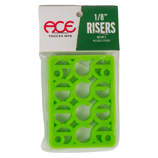 Ace Trucks - Shims Riser Pads 1/8" Green - Skateboard Risers
