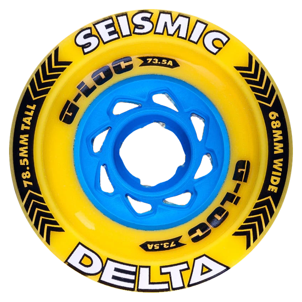 Seismic - Delta 78mm 73a Yellow G-loc - Skateboard Wheels (Set Of Four)