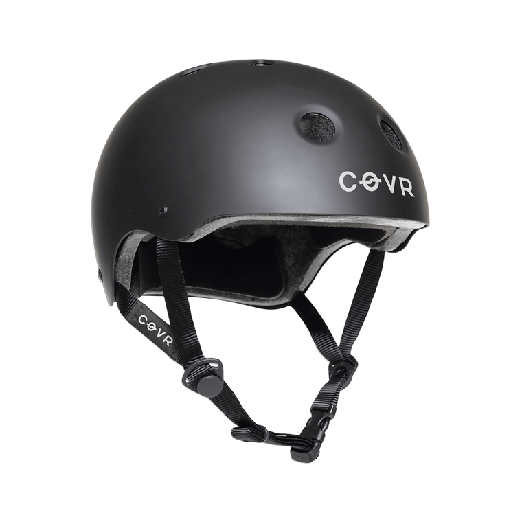 Push - Covr Helmet S/m-matte Black - Skateboard Helmet