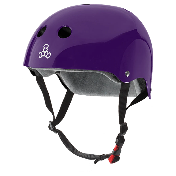 Triple 8 - Certified Sweatsaver Xl/xxl-purple Gloss - Skateboard Helmet