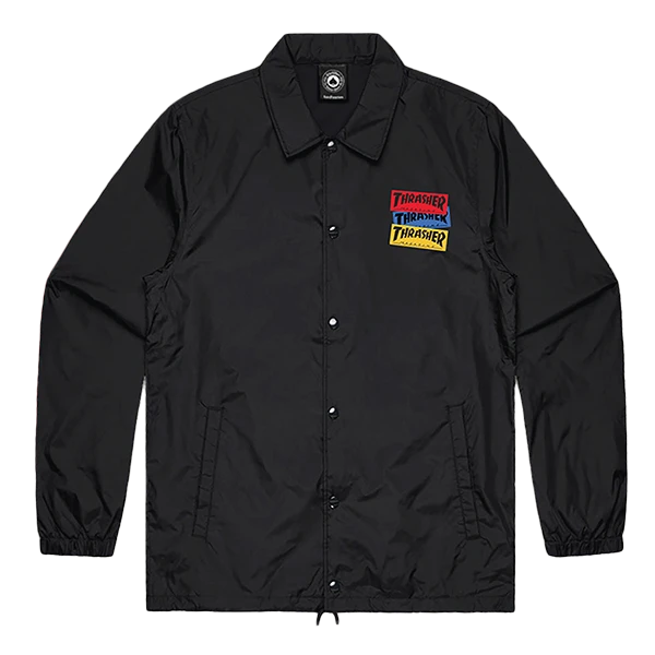 Thrasher - Sticker Coach Jacket M-black - Skateboard Jacket