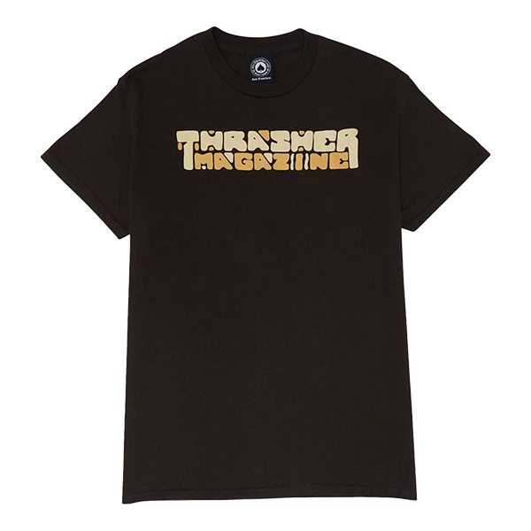 Thrasher - Blocks Ss L-dark Choc - Skateboard Tshirt