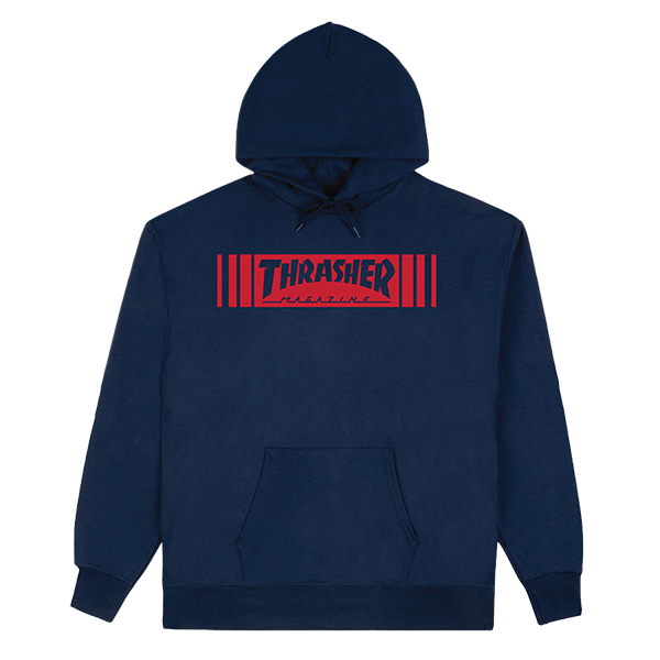 Thrasher - Bar Hd/swt M-navy - Skateboard Sweatshirt