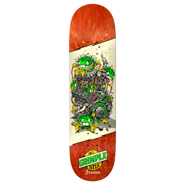 Antihero - Gerwer Grimplestix Revs Deck-8.28 Green - Skateboard Deck