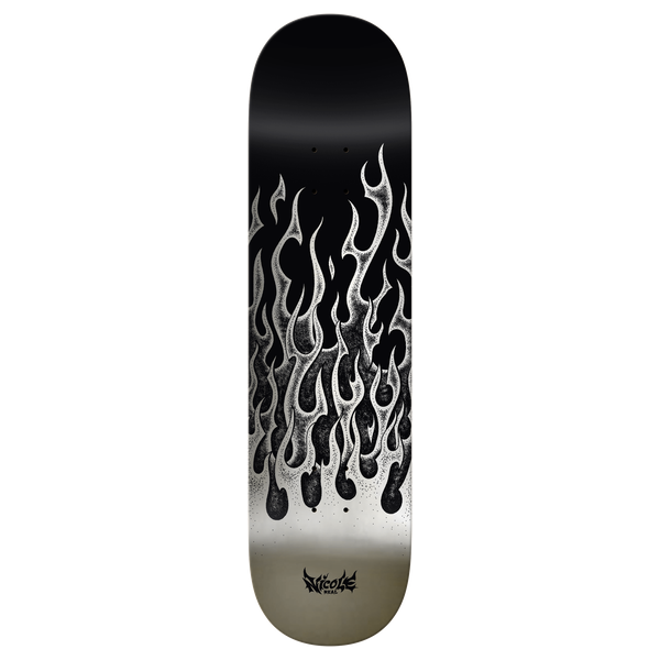 Real - Hause Flames Redux Deck-8.5 Tn Silver - Skateboard Deck