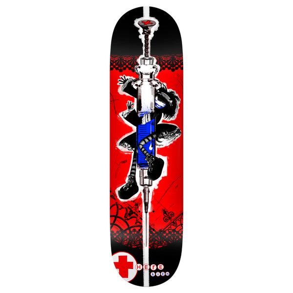 Theeve - Caples Filthy Guts Deck-8.38 Red - Skateboard Deck