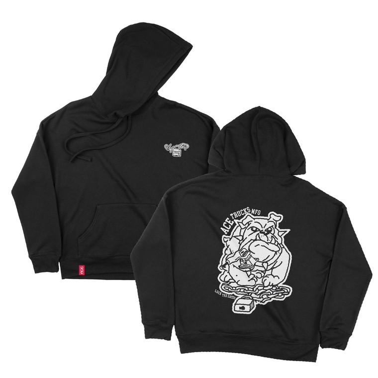 Ace Bulldawg Vintage Black Hd/swt Xl - Skateboard Sweatshirt
