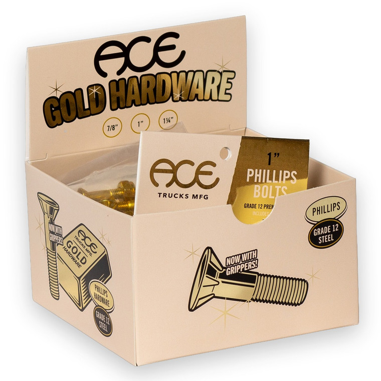 Ace Hardware Phillips 1 1/4" Gold - Skateboard Hardware