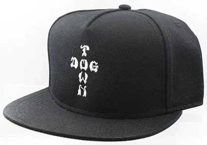 Dogtown Cross Letters Snapback Hat Black - Skateboard Hat