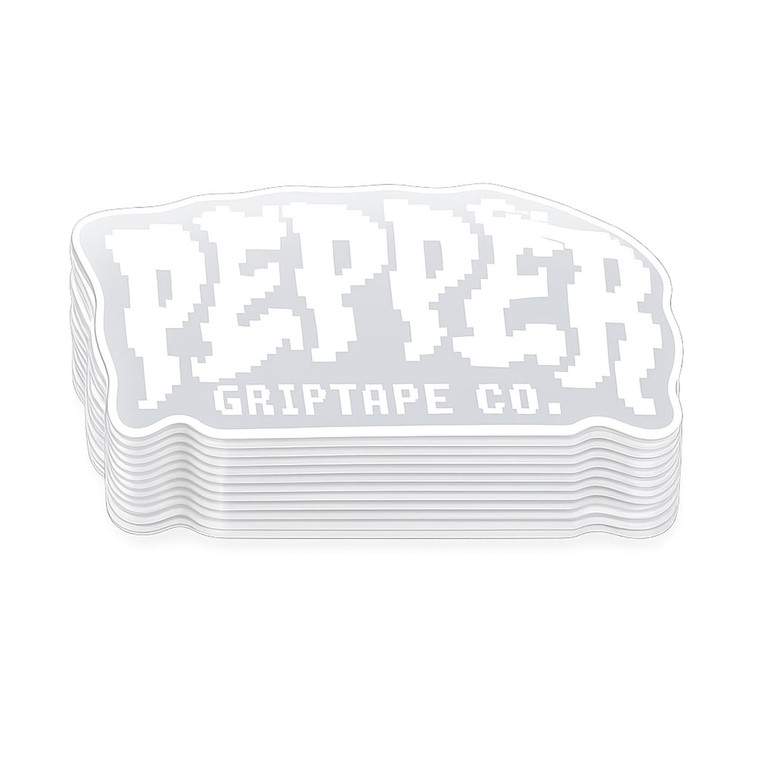 Pepper 8 Bit Logo 5" Sticker