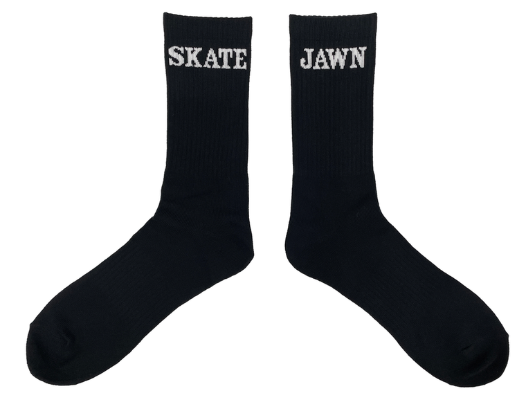 Skate Jawn Logo Socks Black - Skateboard Socks