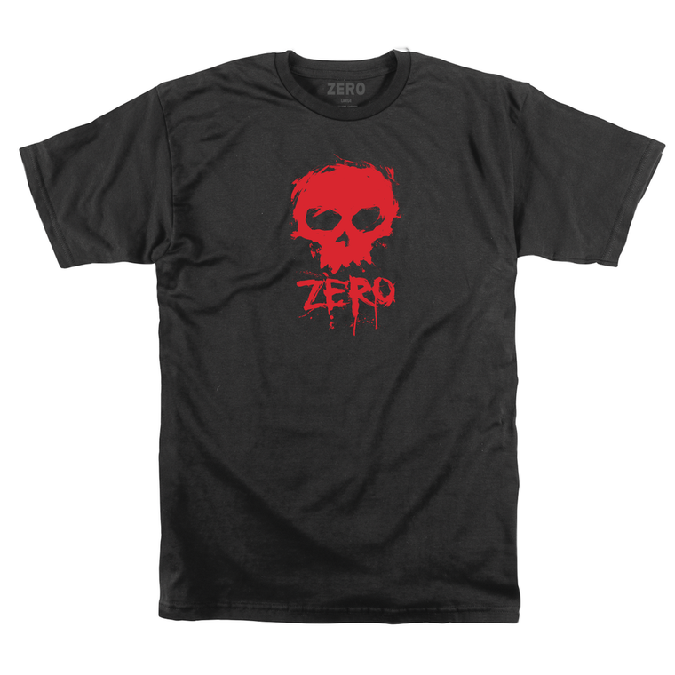 Zero Blood Skull Black Ss M - Skateboard Tshirt