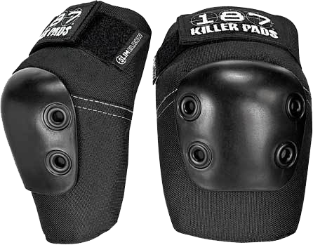 187 - Slim Elbow Pads S - Black - Skateboard Pads