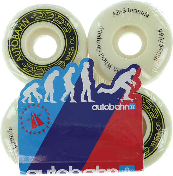 Autobahn - Ab - S 54mm Wht Ppp - (Set of Four) Skateboard Wheels