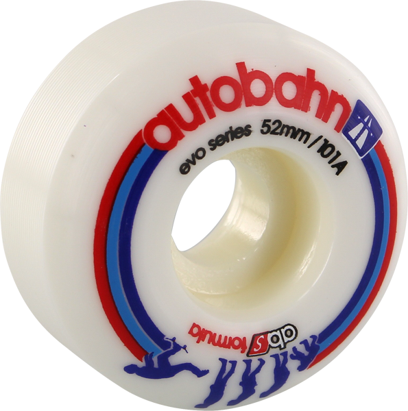 Autobahn - Evolution 52mm 101a White - (Set of Four) Skateboard Wheels
