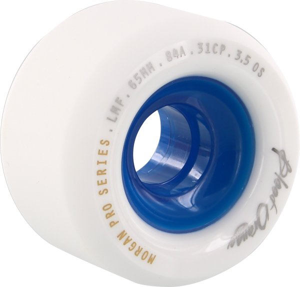 Blood Red Orange - Orange Morgan 65mm 84a Wht / Blu - (Set of Four) Skateboard Wheels