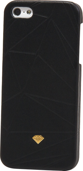 Diamond - Iphone5 Slider Case - Leather Blk Sale