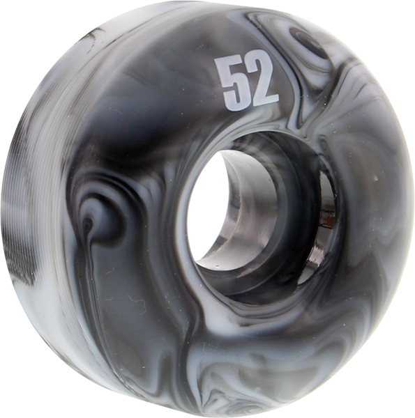 Essentials - Blk & Wht Swirl 52mm Ppp - (Set of Four) Skateboard Wheels