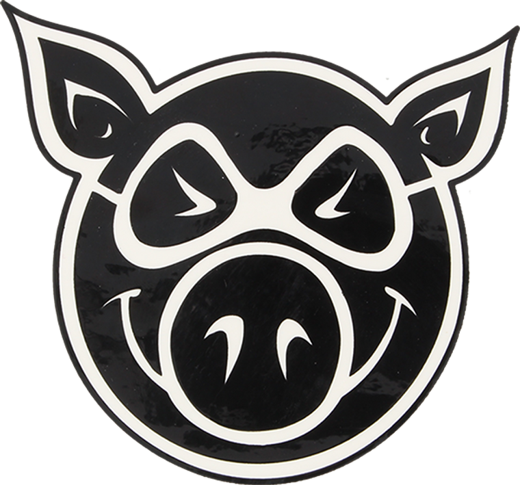 Pig - Head Med Decal Single - Skateboard Decal