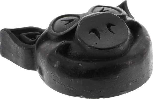 Pig - Head Raised Curb Wax Black - Skateboard Wax