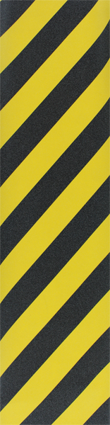Pimp Grip - Grip Single Sheet - Blk / Yel Stripe - Skateboard Grip Tape