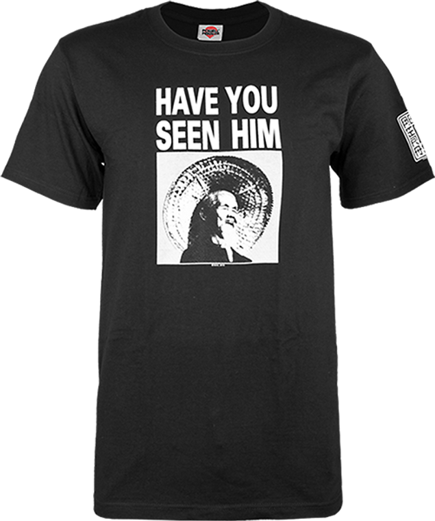 Powell Peralta - Have You Seen Him Ss S - Black - Skateboard Tshirt