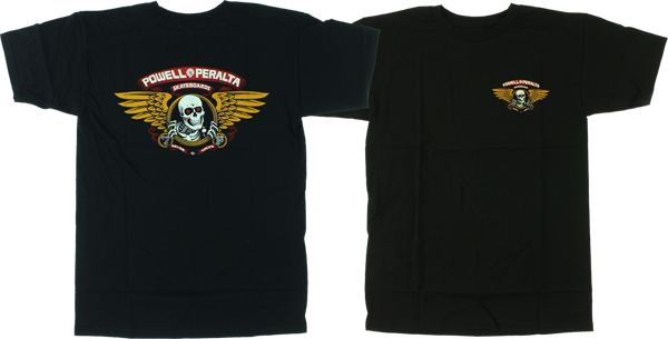 Powell Peralta - Winged Ripper Ss M - Black - Skateboard Tshirt