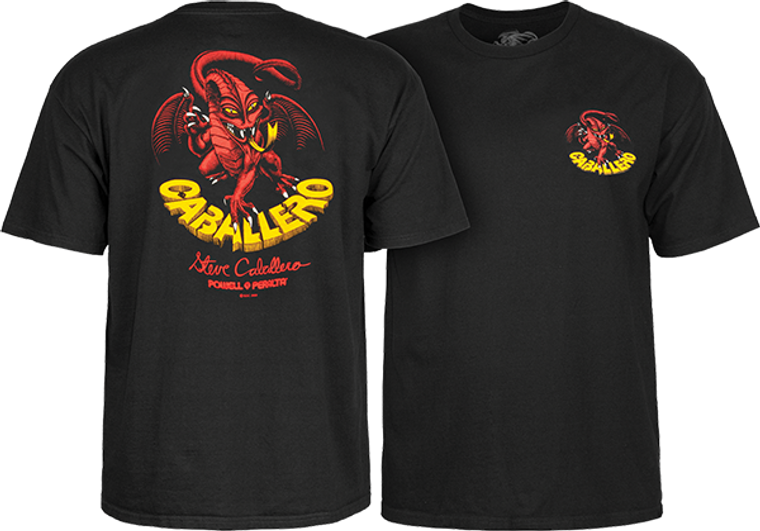 Powell Peralta - Cab Dragon Ii Ss Xl - Black - Skateboard Tshirt