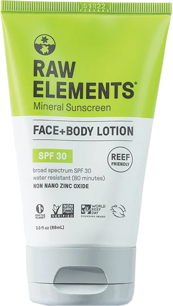 Raw Elements - Elements Sunscreen 3.0oz Spf 30+ Single