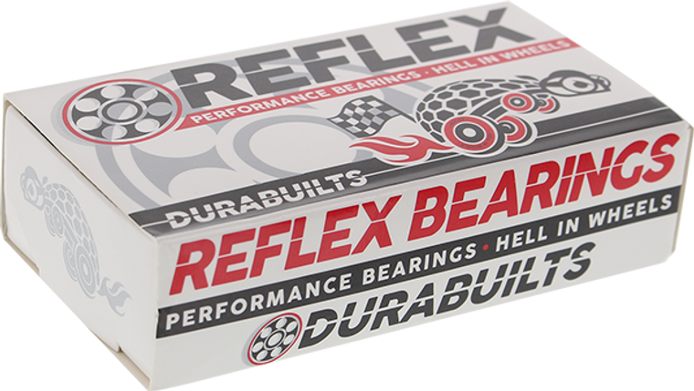 Reflex - Abec - 3 Durabuilt Black Bearing Single Set - Skateboard Bearings