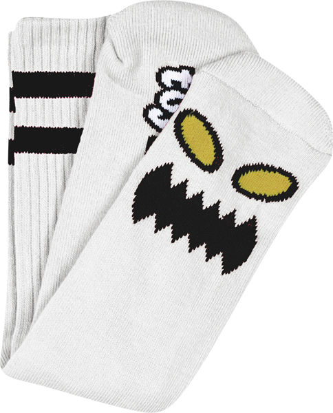 Toy Machine - Monster Face Crew Socks White 1 Pair