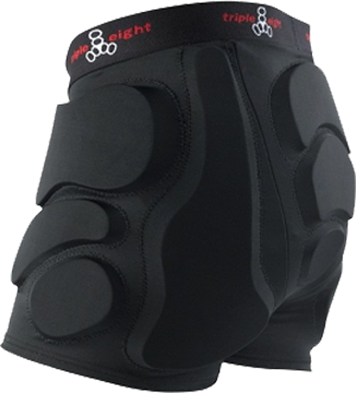 Triple Eight - 8 Roller Derby Bumsaver S - Black - Skateboard Pads