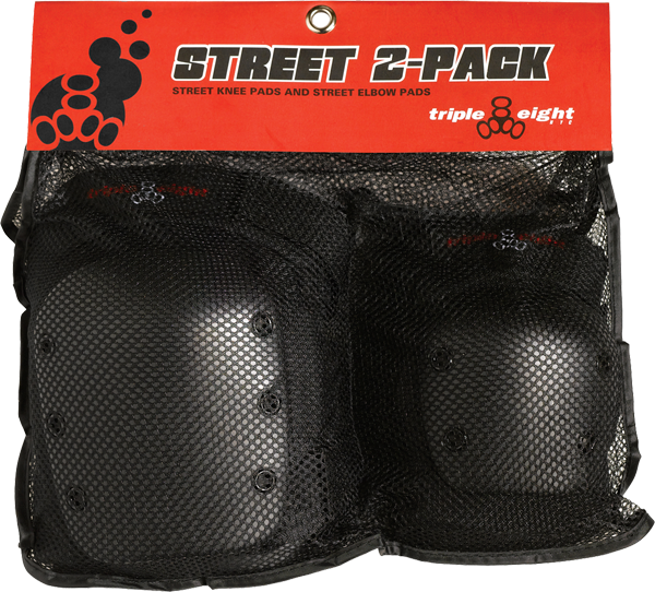 Triple Eight - 8 Street 2 ack M Black - Skateboard Pads