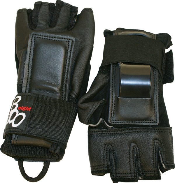 Triple Eight - 8 Hired Hands Gloves L - Black - Skateboard Pads