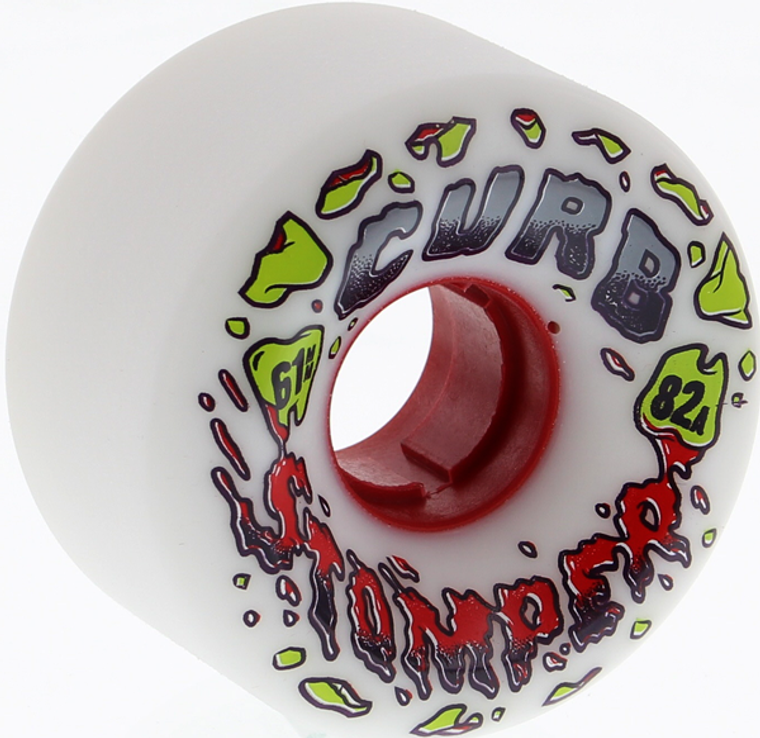 Venom - Curb Stompers 61mm 82a White - (Set of Four) Skateboard Wheels
