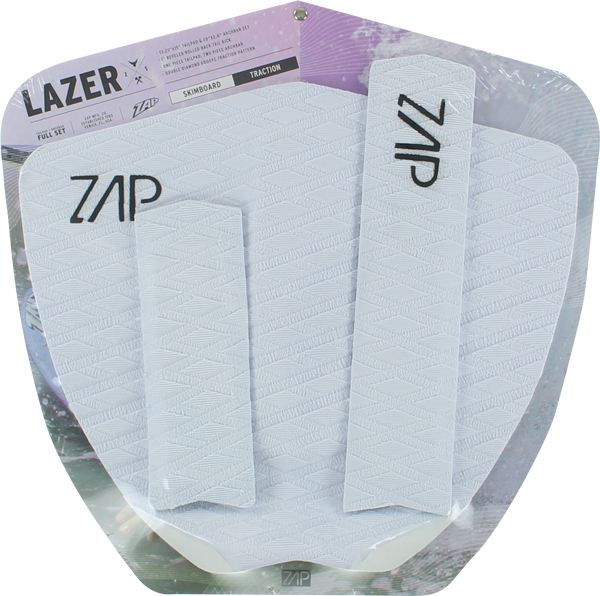 Zap - Lazer Tail / Arch Bar Set Wht - Surfboard Traction