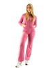 Velour Hoodie Sweat Suit Jacket and Pant Set By Vivian's Fashions