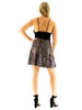 Dress - Halter Neck with Sequin Skirt, Mini Length